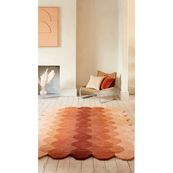 Covor cărămiziu din lână 160x230 cm Hive – Asiatic Carpets-image-1