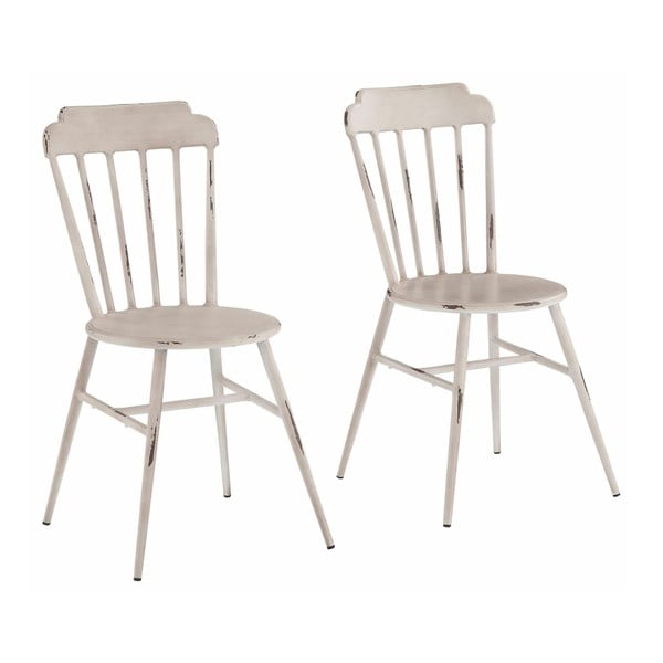 Set 2 scaune din lemn de fag Støraa Toledo, alb