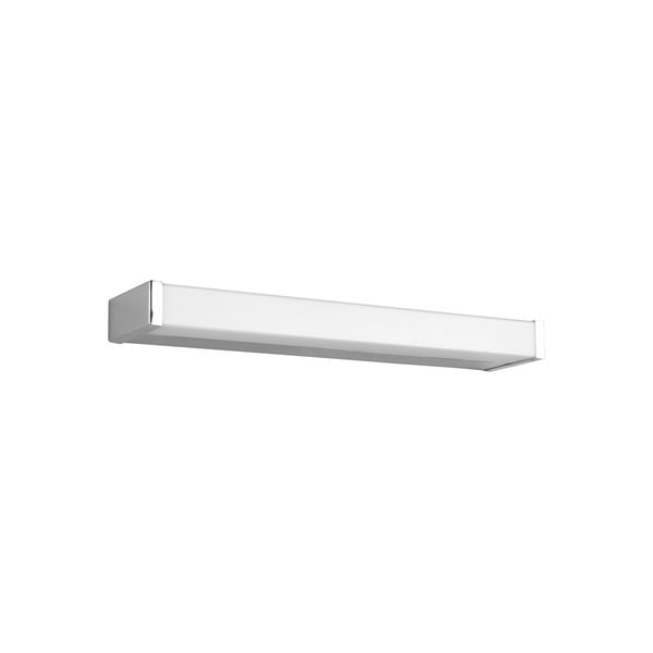 Aplică de perete argintiu-lucios LED (lungime 42 cm) Fabio – Trio