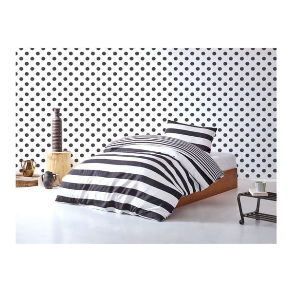 Lenjerie de pat cu cearșaf Reterro Swanson, 160 x 220 cm