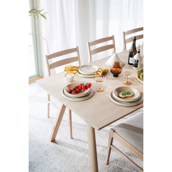 Masă de dining extensibilă din lemn de stejar 95x220 cm Clapperton – Rowico-image-4