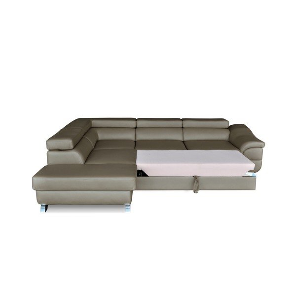 Colțar extensibil  Windsor  & Co. Sofas Omnikron, colț partea stângă, gri-maro-image-4
