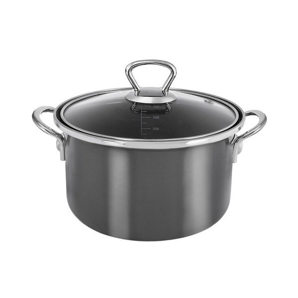Oală cu capac smalțuită 3,25 l Metalic – Orion