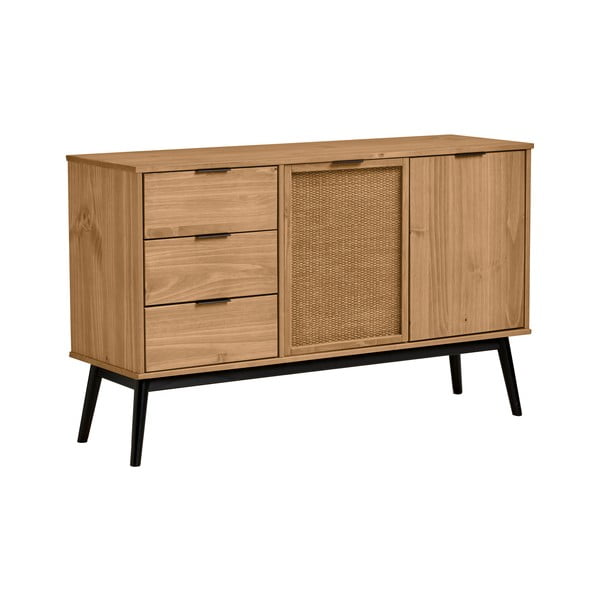 Comodă din lemn de pin 130x80 cm Natasha – Marckeric-image-2