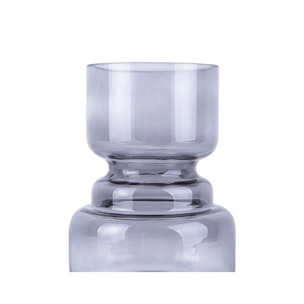 Vază din sticlă PT LIVING Courtly, înălțime 20 cm, gri-image-2