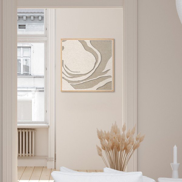 Tablou cu ramă/acustic 3D 62x62 cm Silent Whisper 1 – Malerifabrikken-image-1