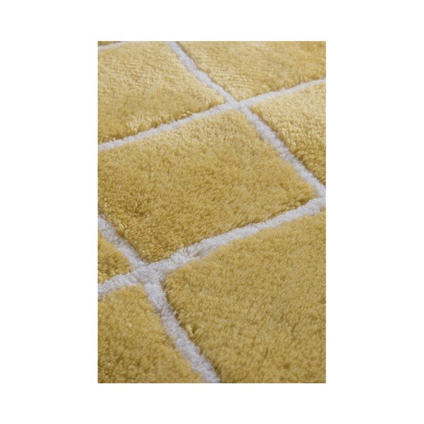 Covor baie Russmo Ananas, 100 x 60 cm, galben-image-3