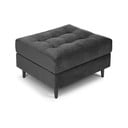 Taburet din catifea Milo Casa Santo, gri închis