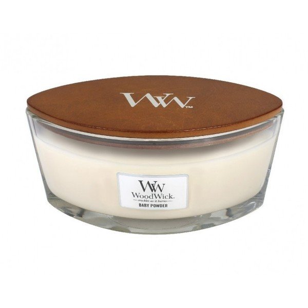 Lumânare parfumată WoodWick, aromă de vanilie, miere și trandafir, 30 ore-image-2