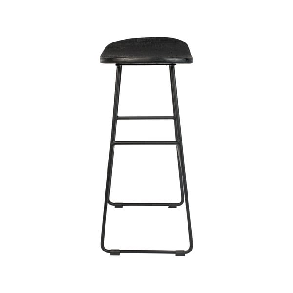 Scaun de bar negru 2 buc. (înălțime șezut 62 cm) Tangle – White Label-image-4