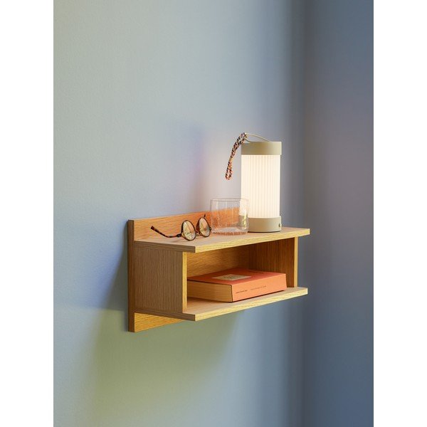 Raft în culoare naturală etajat cu aspect de lemn de stejar 40 cm Misty – Hübsch-image-2