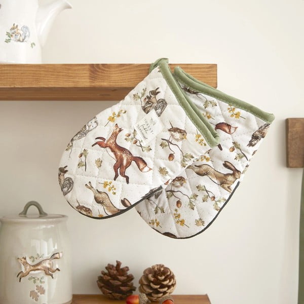 Set de mănuși de bucătărie 2 buc. din bumbac Forest Fable – Cooksmart ®-image-1