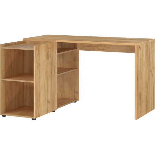 Birou cu aspect de stejar 129x107 cm Olvera - Germania-image-1