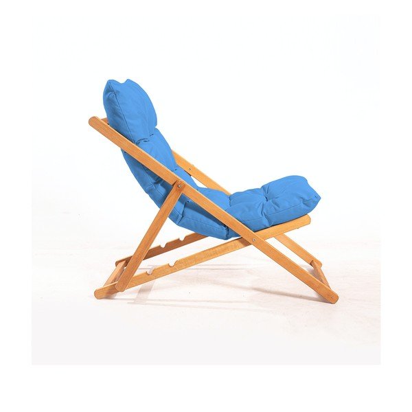 Set mobilier de grădină albastru/natural  din lemn   de fag pentru 2 persoane – Floriane Garden-image-2