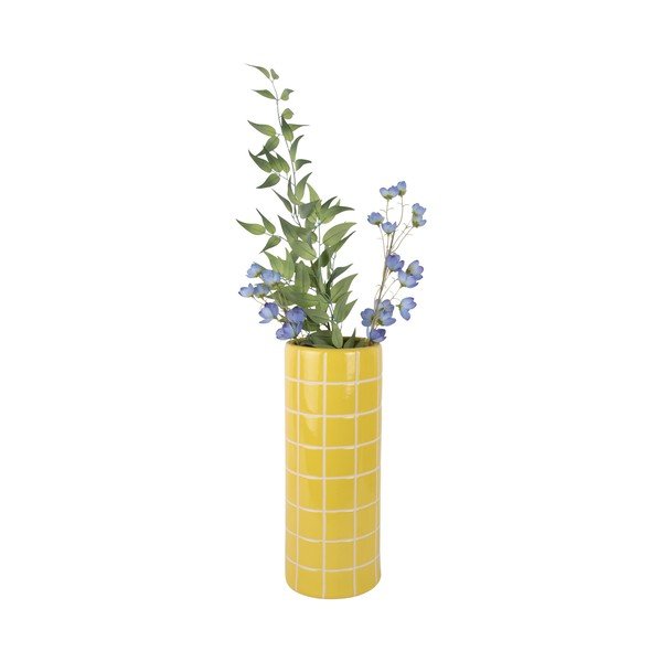Vază galbenă din ceramică (înălțime 40 cm) Retro Tiles – PT LIVING-image-2
