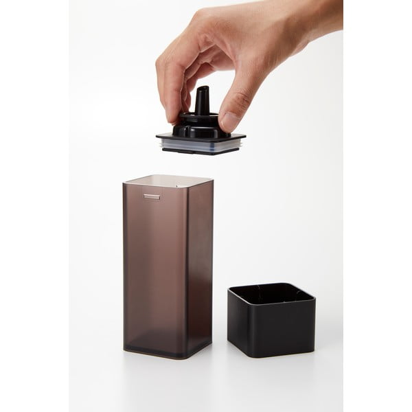 Recipient de ulei/ oțet Yamazaki Tower, 250 ml, negru-image-3