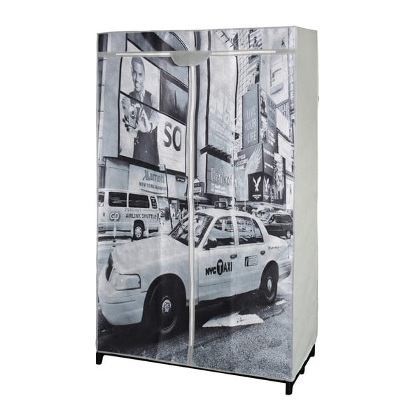 Dulap textil Jocca New York Taxi, 156 x 87 cm, gri