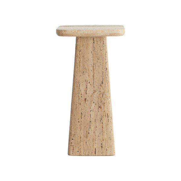 Măsuță auxiliară cu blat din piatră 30x30 cm Kepami – Light & Living