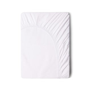 Cearșaf elastic din bumbac Good Morning, 140 x 200 cm, alb
