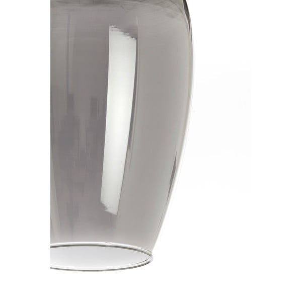 Lustră gri închis/în culoarea bronz cu abajur din sticlă ø 35 cm Lukaro – Light & Living-image-3