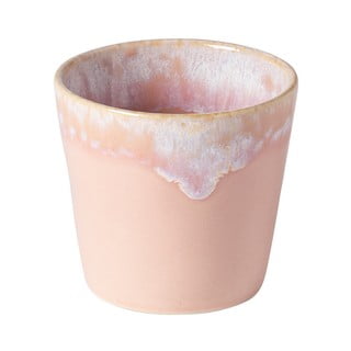 Cană pentru espresso din gresie ceramică Costa Nova, 200 ml, roz - alb