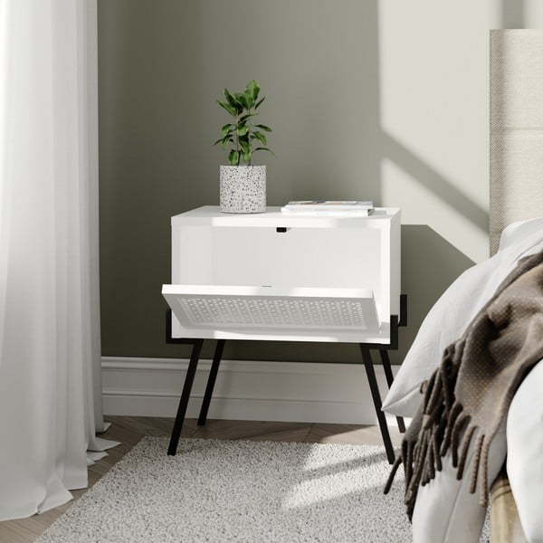 Noptieră albă Naive – Kalune Design-image-1