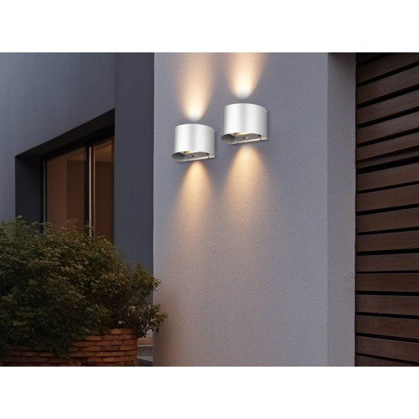 Corp de iluminat pentru exterior LED de perete cu senzor de mișcare (înălțime 10 cm) Talent – Reality-image-3