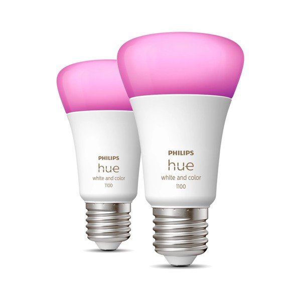 Becuri smart LED E27, 2 buc. 11 W White and color ambiance – Philips Hue-image-1