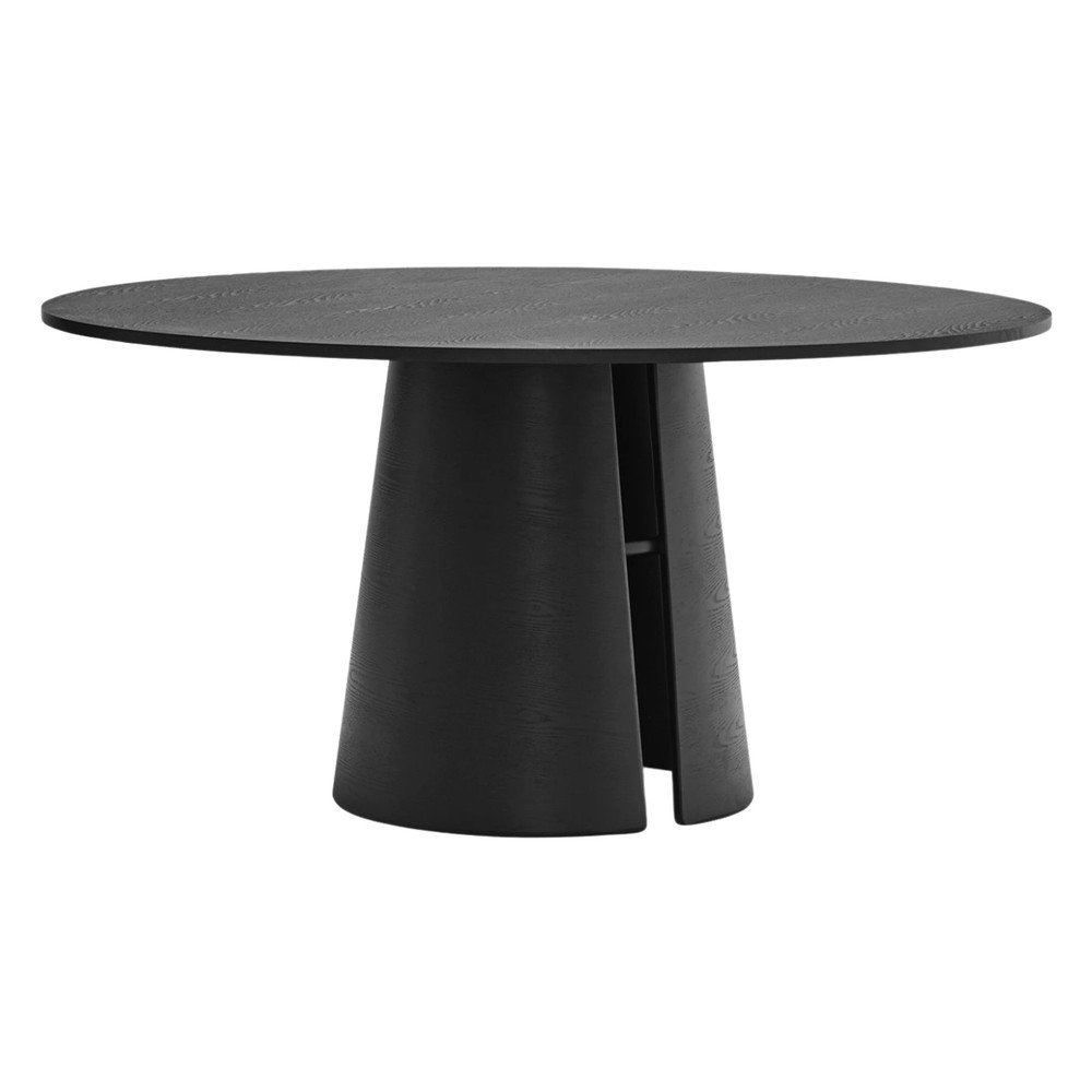 Masă de dining rotundă cu aspect de lemn de frasin ø 157 cm Cep – Teulat