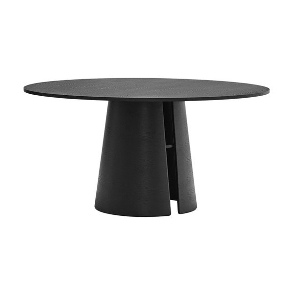 Masă de dining rotundă cu aspect de lemn de frasin ø 157 cm Cep – Teulat