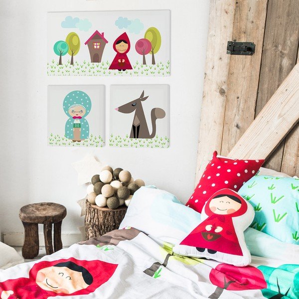 Tablou pentru copii 27x27 cm Grandma – Mr. Fox-image-1