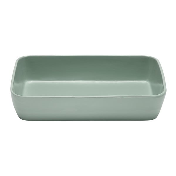 Formă pentru copt din ceramică Ladelle Dipped, 40 x 24,6 cm, verde pastel