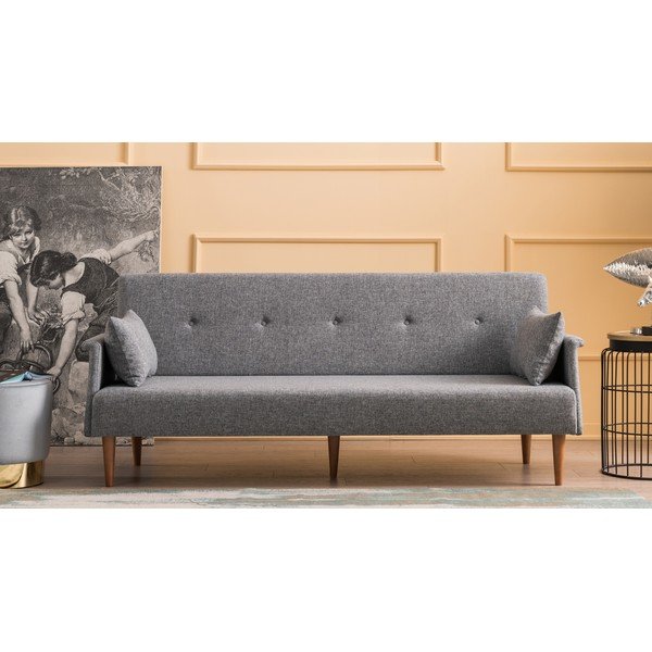 Canapea extensibilă Balcab Home Julia, gri-image-1