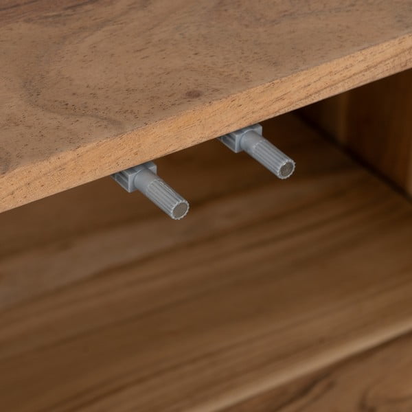 Vitrină în culoare naturală din lemn de acacia 180x80x40 cm Creel – Ixia-image-3