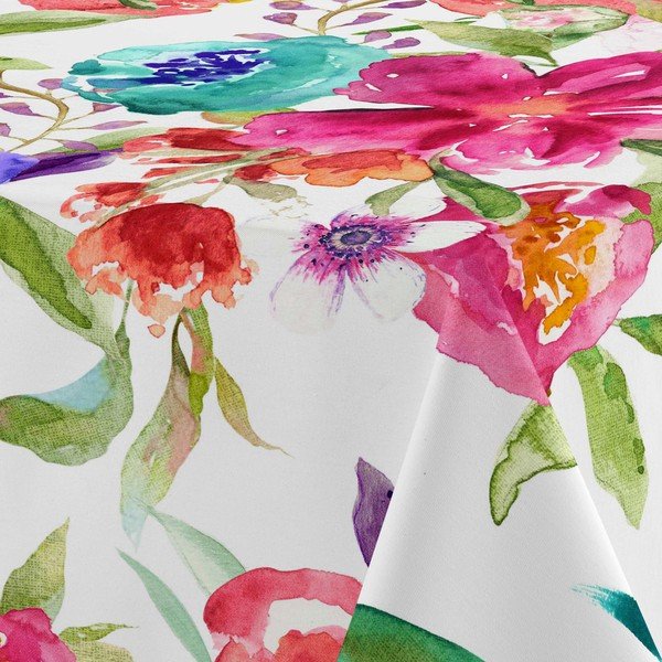 Față de masă din bumbac Happy Friday Basic Pink Bloom, 150 x 150 cm-image-3