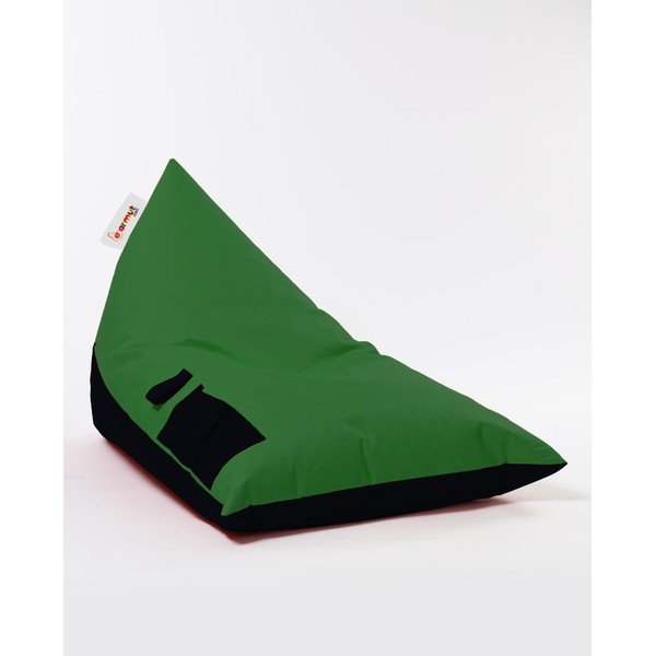 Fotoliu bean bag verde Pyramid – Floriane Garden-image-1