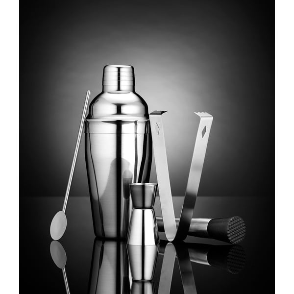 Shaker din oțel inoxidabil cu accesorii Aurora - Ladelle-image-1