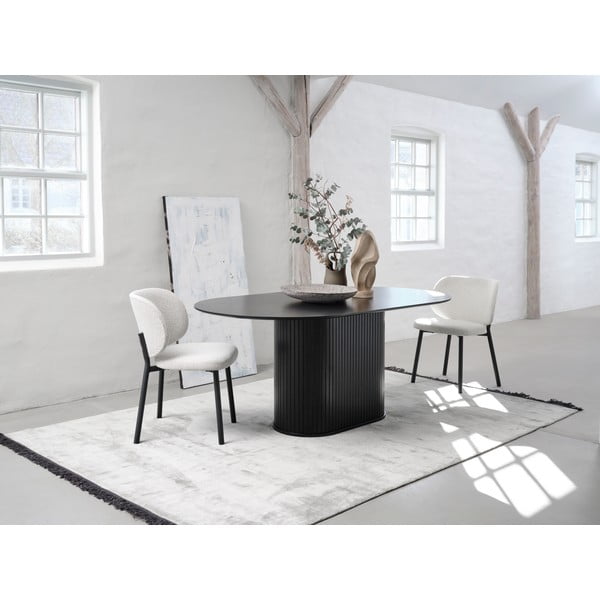 Scaune de dining albe 2 buc. Swan – Unique Furniture-image-1