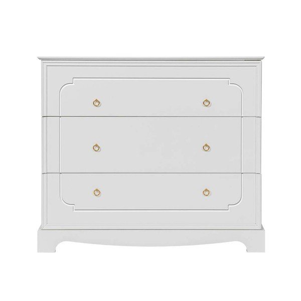 Comodă de copii albă joasă 102.8x89,6 cm Royal - BELLAMY