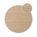 Covor în culoare naturală rotund din iută ø 200 cm Bouclé Jaipur – Hanse Home
