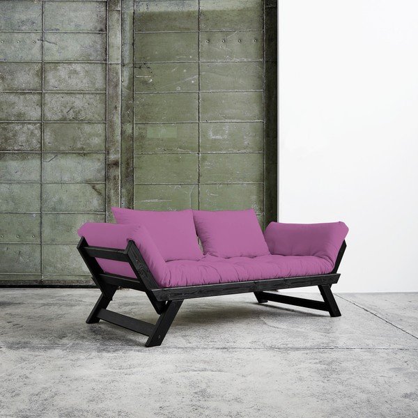 Canapea extensibilă Karup Bebop Black/Taffy Pink-image-2
