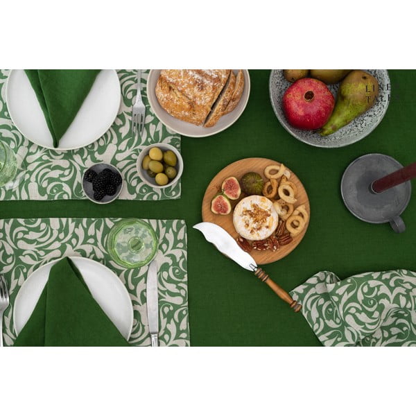 Față de masă din in 140x250 cm True Green – Linen Tales-image-3