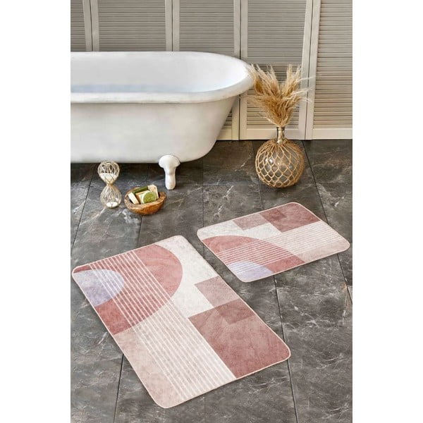 Covorașe de baie 2 buc. din catifea 60x100 cm – Mila Home-image-3