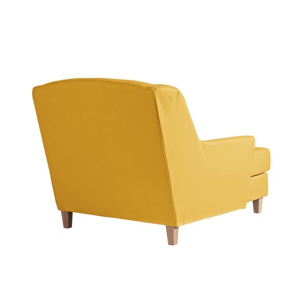 Șezlong din imitație de piele Max Winzer Judith, galben-image-4