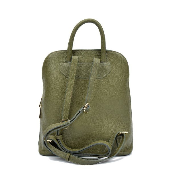 Rucsac din piele Renata Corsi Sofia, verde-image-1