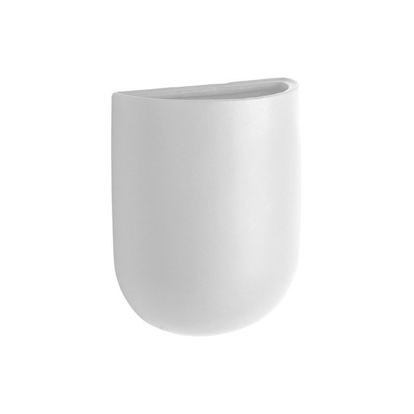 Ghiveci suspendat din ceramică PT LIVING Oval, alb mat-image-2