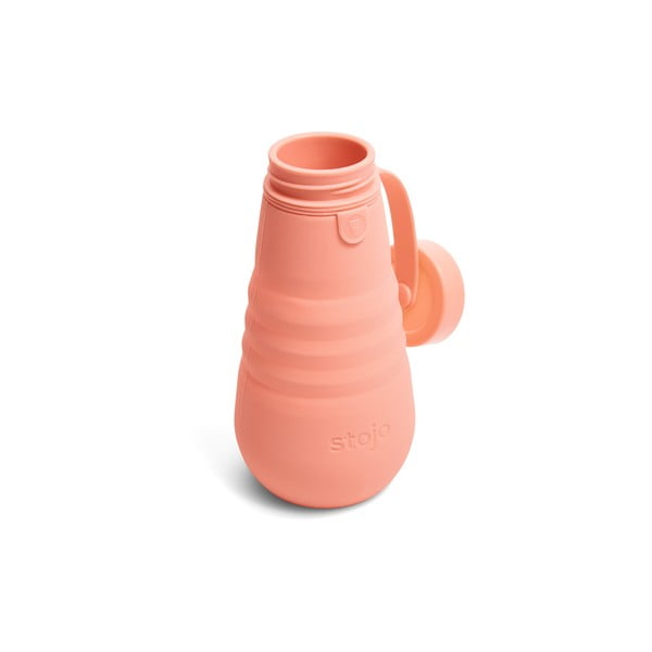 Sticlă pliabilă Stojo Bottle Apricot, 590 ml, portocaliu-image-3