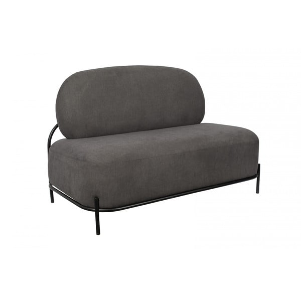 Canapea White Label Polly, gri închis-image-2