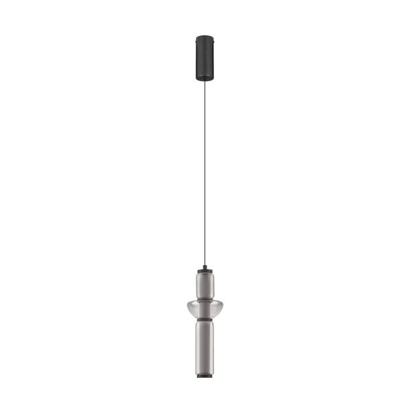 Lustră gri LED cu intensitate reglabilă din sticlă ø 12 cm Ulon – Nova Luce