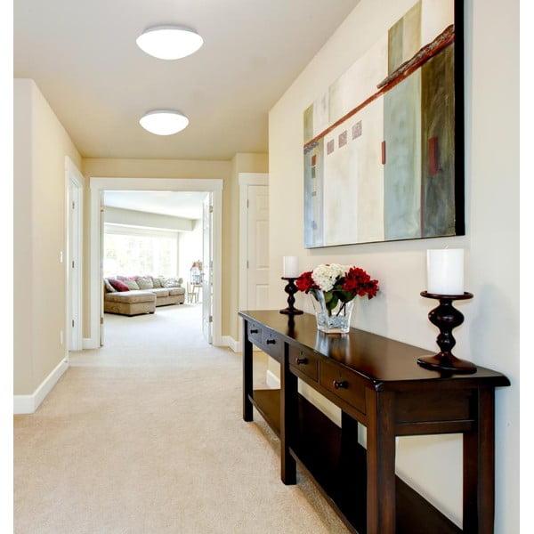 Plafonieră albă cu abajur din sticlă ø 17,5 cm Nina – Candellux Lighting-image-1